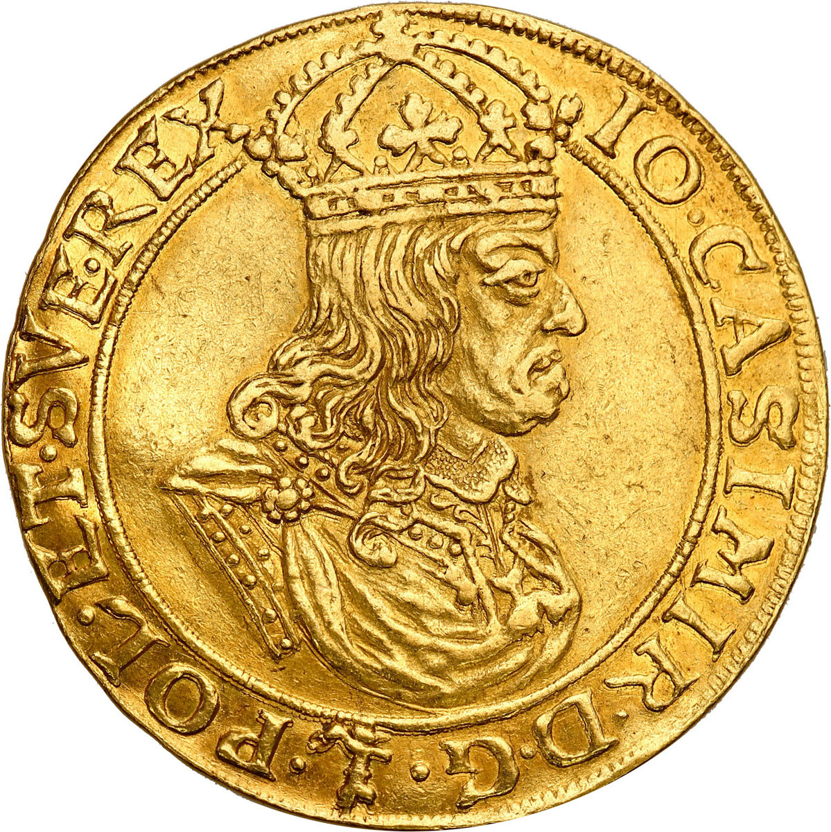 Jan II Kazimierz. Dwudukat koronny 1660, Kraków – odmiana AVRE - PIĘKNY i RZADKI